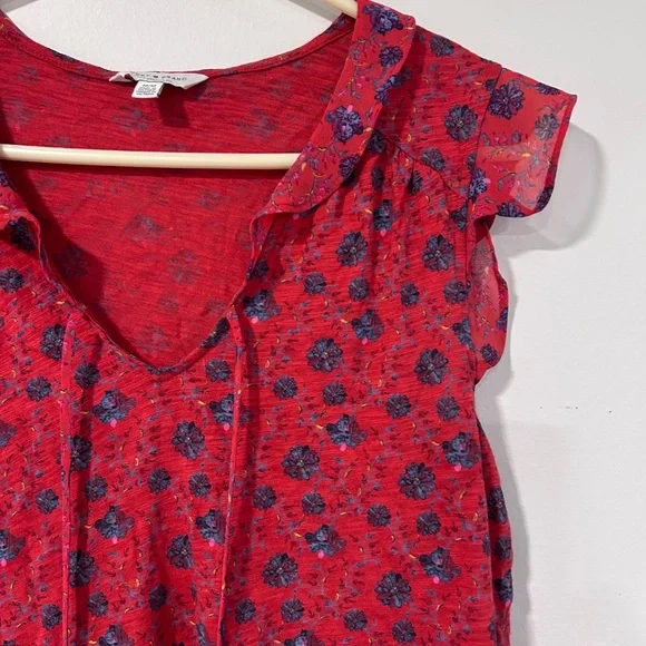 ❄Lucky Brand Flutter Floral Top - Picture 7 of 12